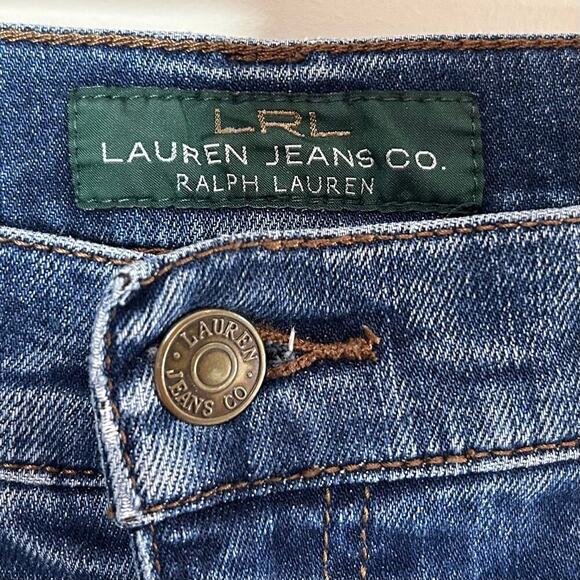 Lauren Ralph Lauren Modern Skinny Blue Jeans Size 14 - Picture 4 of 10